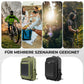ROCKBROS Sac solaire Sac à dos solaire 20L avec panneau flexible amovible 10V 14W
