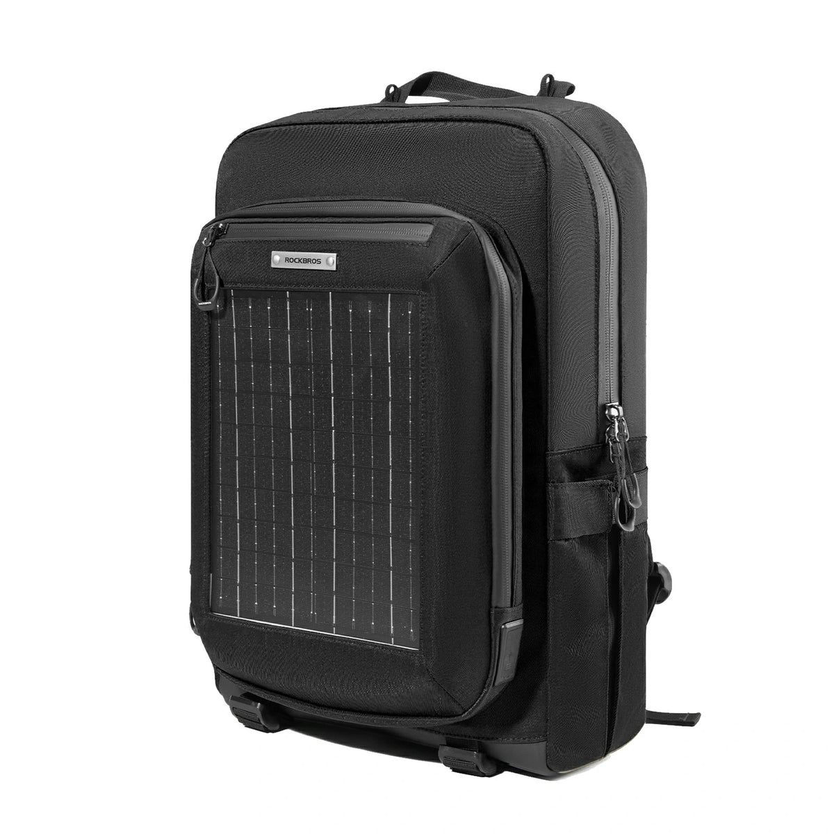 ROCKBROS Sac solaire Sac à dos solaire 20L avec panneau flexible amovible 10V 14W