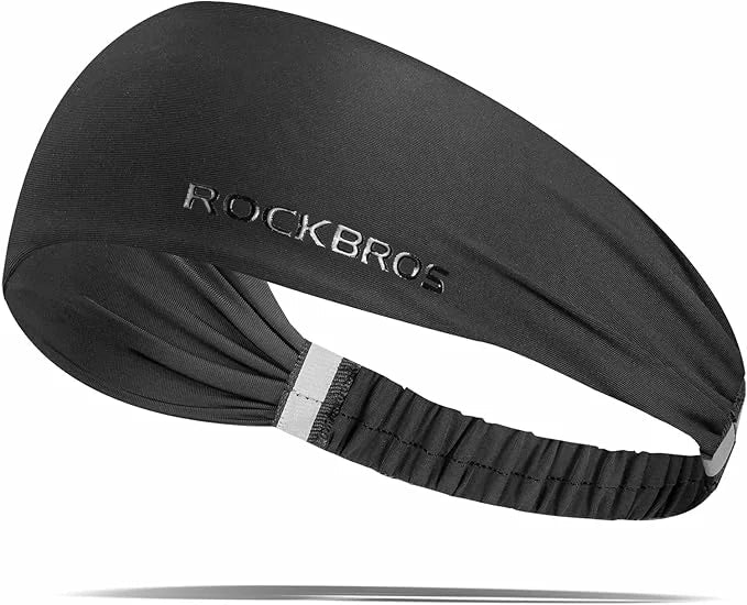 ROCKBROS Bandeaux de Sport Absorbant Bandeau de Front Élastique Antidérapant Serre-tête
