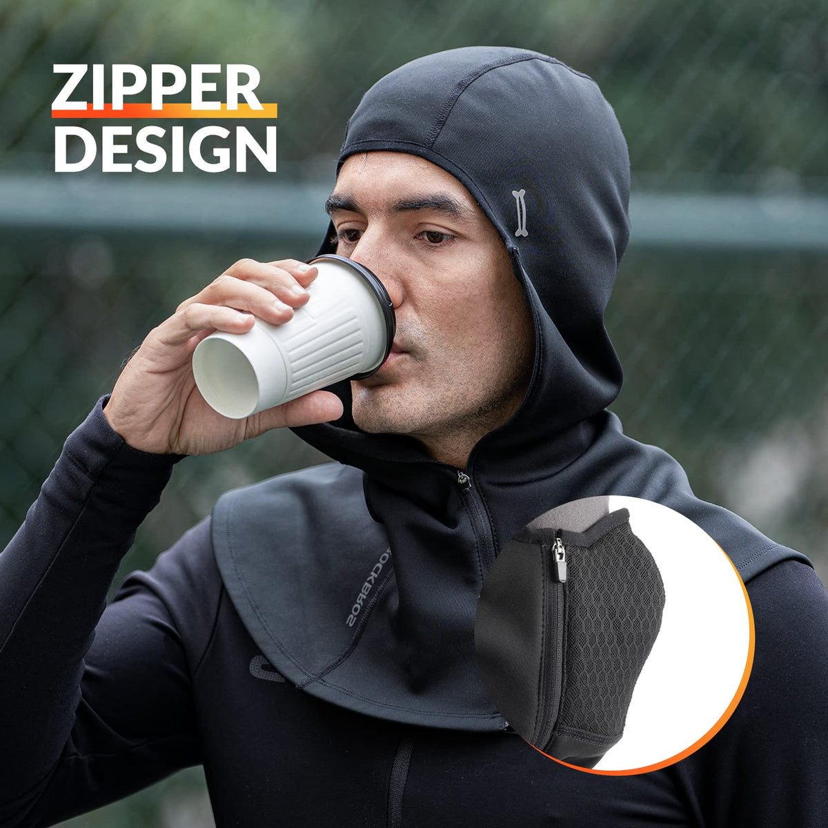 ROCKBROS Cagoule d'hiver Balaclava 54-63cm