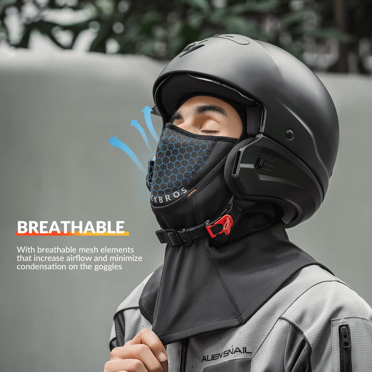 ROCKBROS Cagoule d'hiver Balaclava 54-63cm