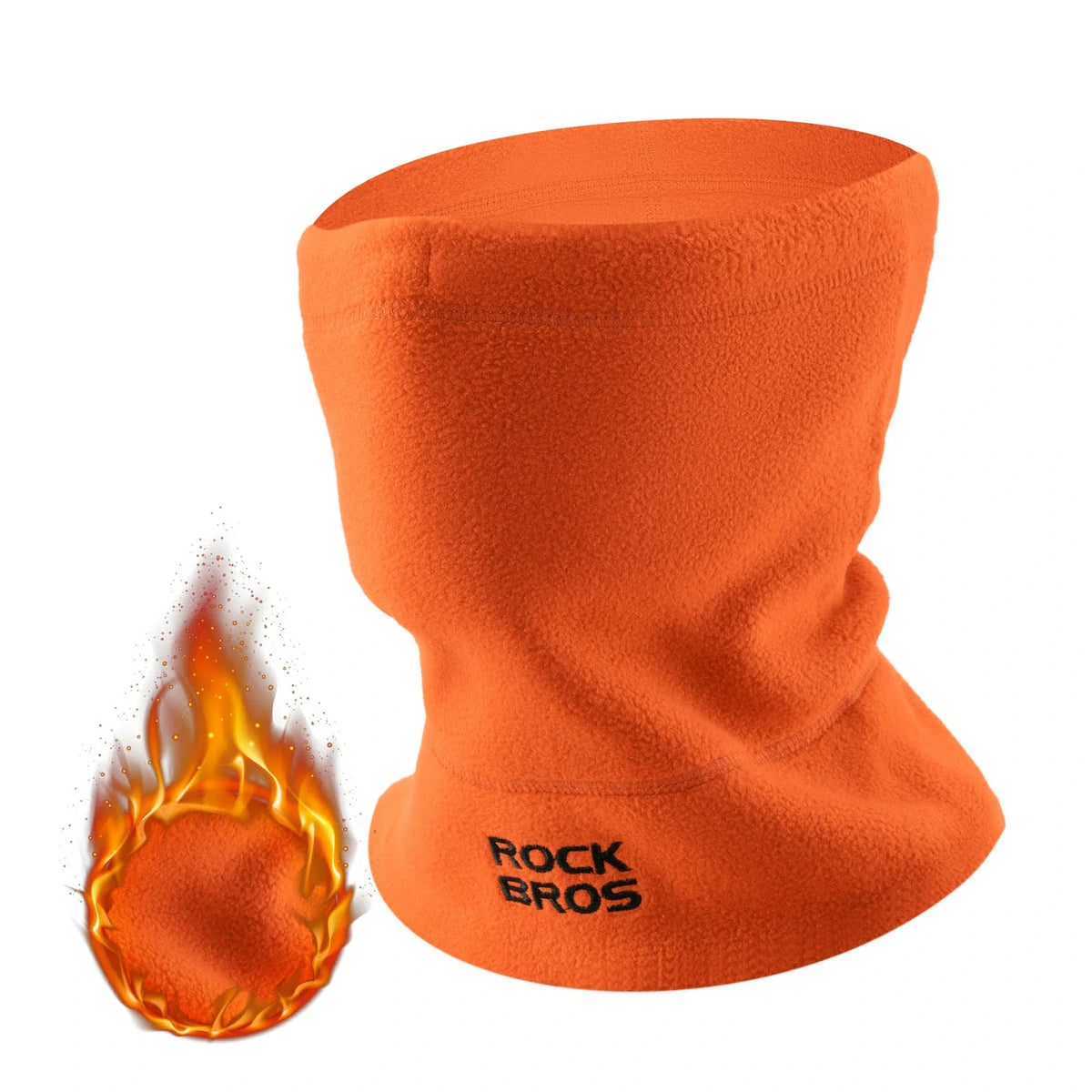 ROCKBROS Écharpe tubulaire hiver en polaire, Cache-cou multifonction coupe-vent