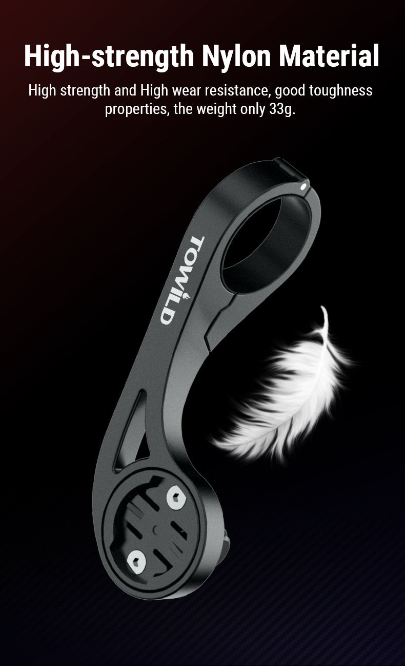 TOWILD AS90 support d'extension de montage de lampe de poche pour guidon de vélo pour éclairage d'ordinateur de vélo et GoPro GARMIN XOSS iGPSport