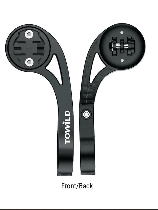 TOWILD AS90 support d'extension de montage de lampe de poche pour guidon de vélo pour éclairage d'ordinateur de vélo et GoPro GARMIN XOSS iGPSport