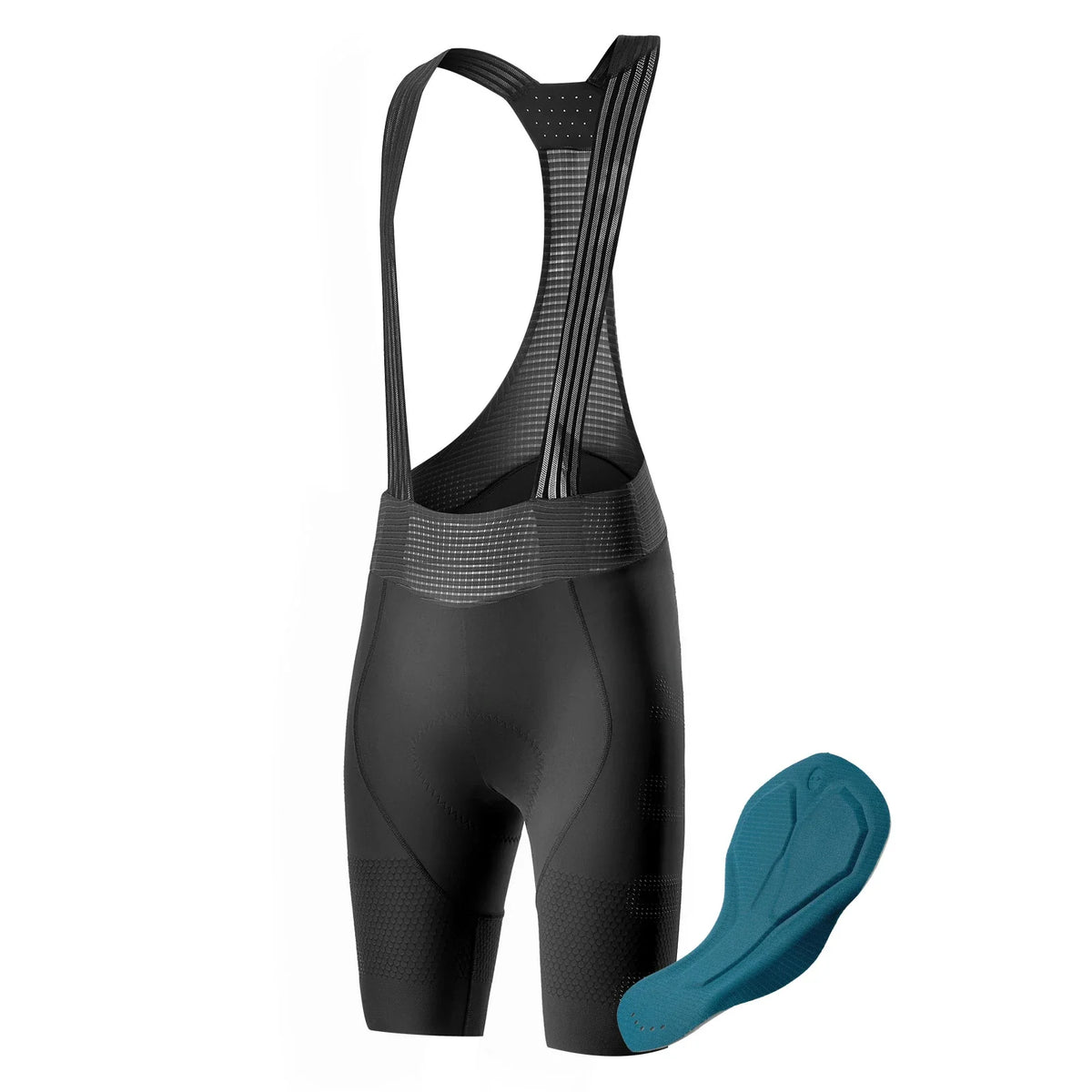 ROCKBROS Cuissard à Bretelles Vélo Homme avec Élastique 4D Coussin Ergonomique