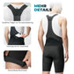 ROCKBROS Cuissard à Bretelles Vélo Homme avec Élastique 4D Coussin Ergonomique