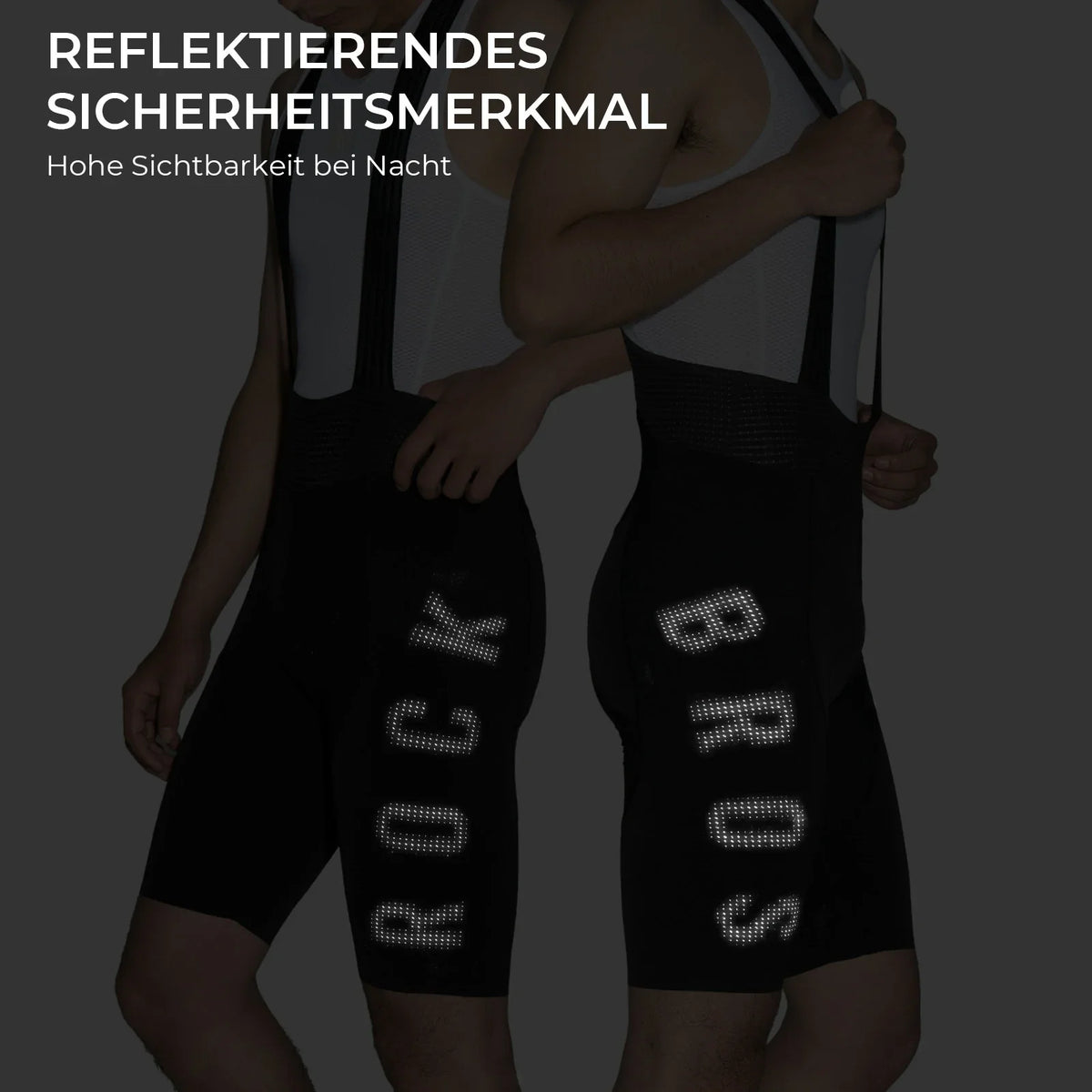 ROCKBROS Cuissard à Bretelles Vélo Homme avec Élastique 4D Coussin Ergonomique