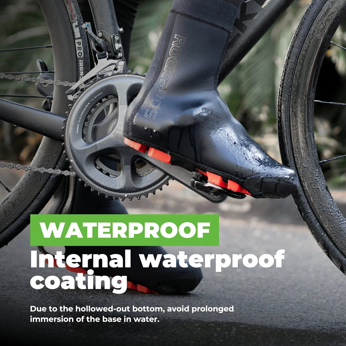 ROCKBROS Surchaussures Vélo Imperméables Shoecover Protection contre le Froid pour Cyclisme