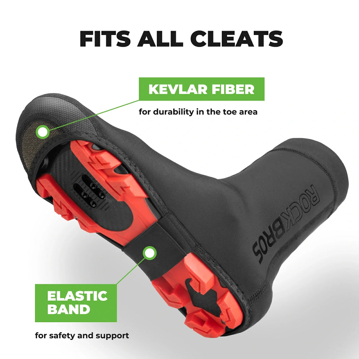 ROCKBROS Surchaussures Vélo Imperméables Shoecover Protection contre le Froid pour Cyclisme