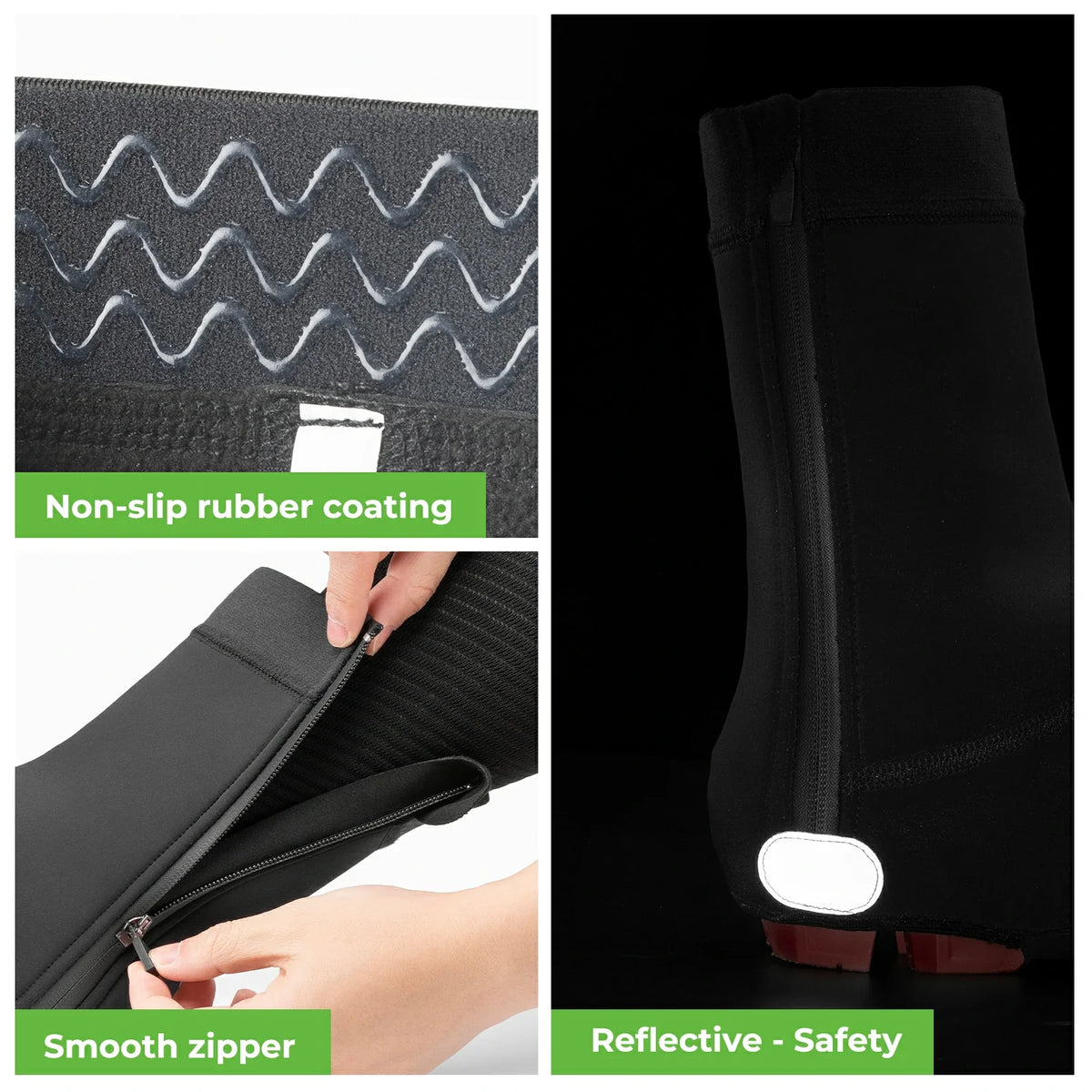 ROCKBROS Surchaussures Vélo Imperméables Shoecover Protection contre le Froid pour Cyclisme