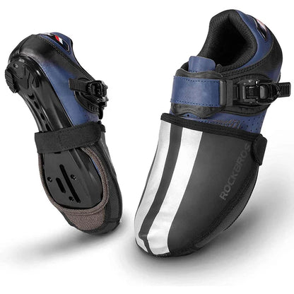 ROCKBROS Sur-chaussures Vélo Imperméables Couvre-chaussures Coupe-vent Réfléchissantes