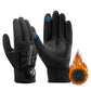 ROCKBROS Gants de vélo d'hiver Touchscreen - Doublure thermique & Réfléchissant