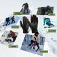 ROCKBROS Gants de vélo d'hiver Touchscreen - Doublure thermique & Réfléchissant