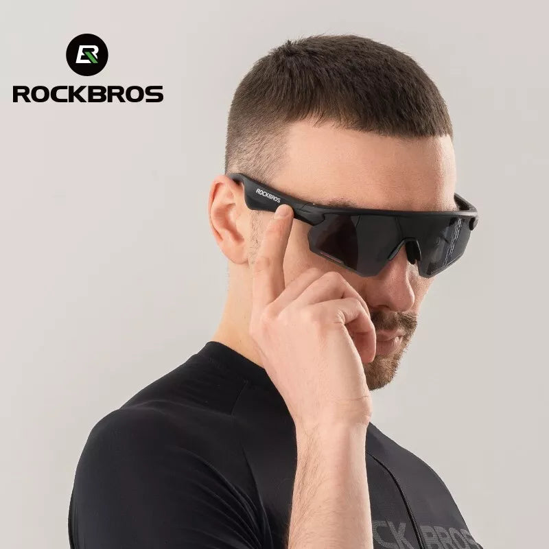 ROCKBROS lunettes Bluetooth électroniques vélo moto voiture course en plein air TAC