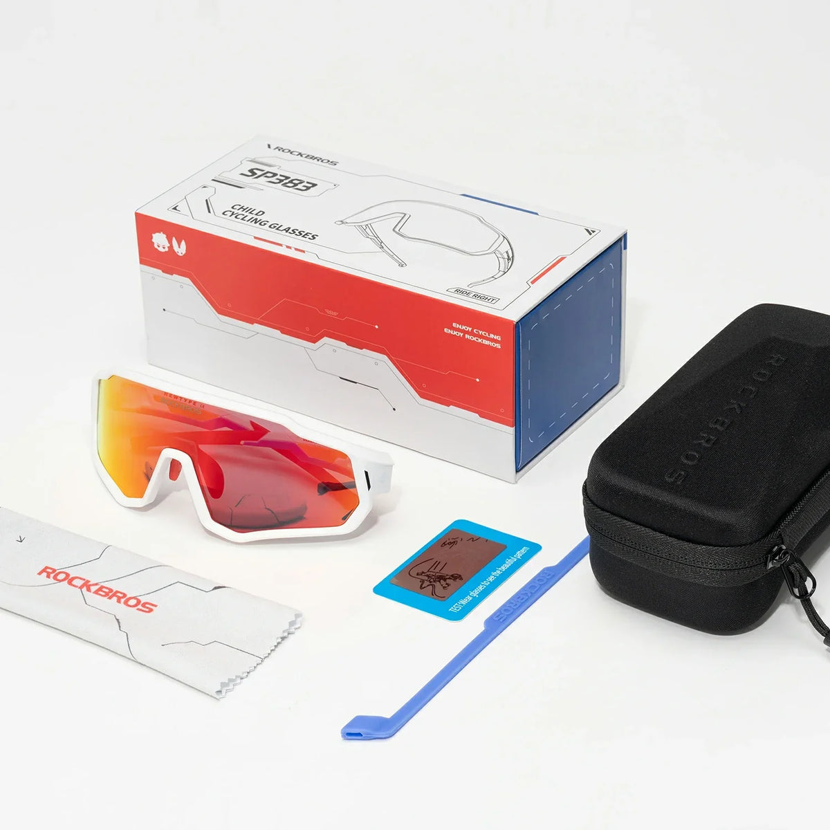 ROCKBROS Lunettes de soleil pour enfant vélo - Polarisées/Photochromiques avec protection UV400