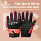 ROCKBROS Gants de vélo pour enfants doigts complets avec protection Hard Shell