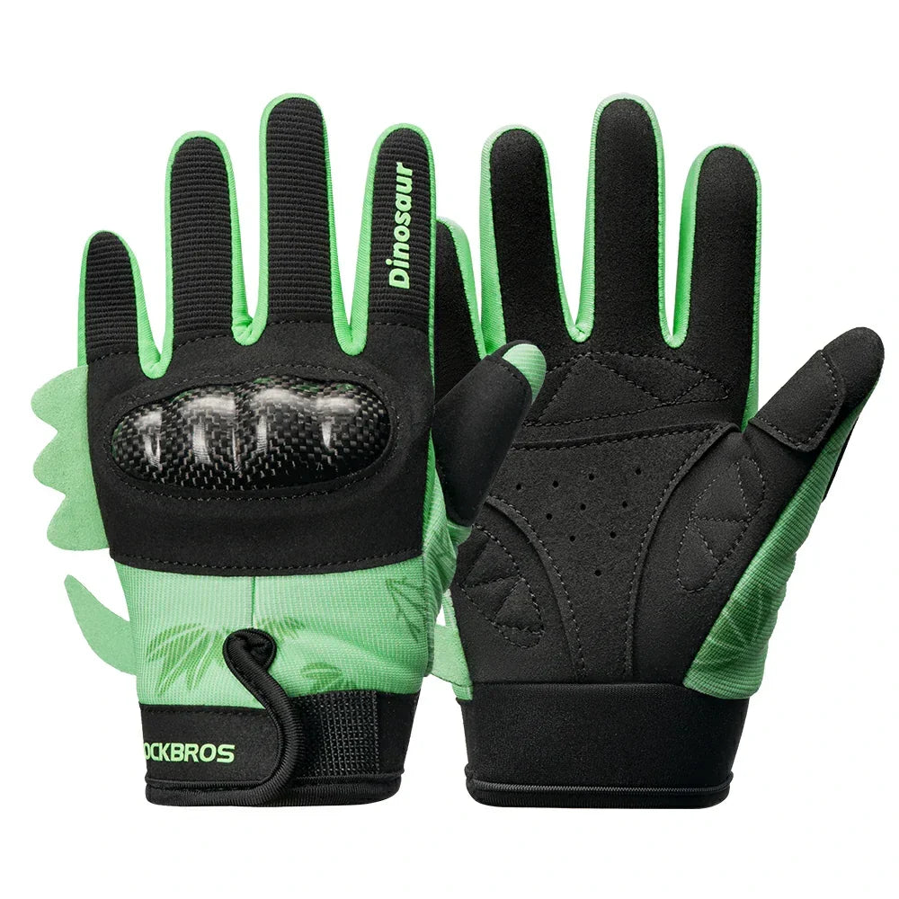 ROCKBROS Gants de vélo pour enfants doigts complets avec protection Hard Shell