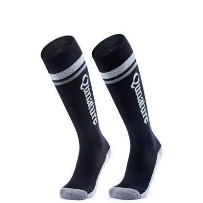 Qunature chaussettes de ski chaussettes d'hiver pour enfants/garçons chaussettes de ski avec laine 1 paire