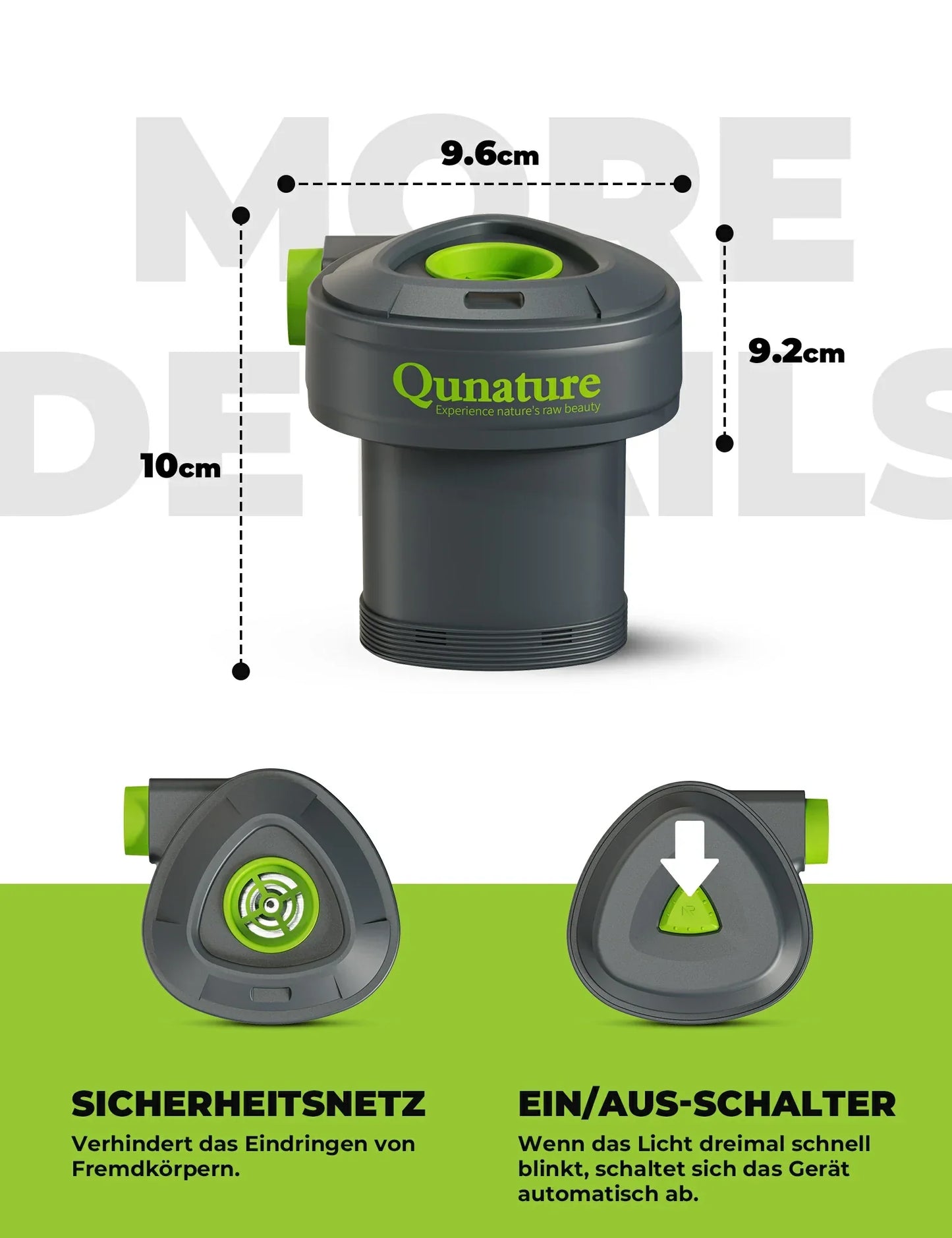 Pompe à air électrique 2 en 1, gonflage et dégonflage, batterie rechargeable Quantum 2000 mAh