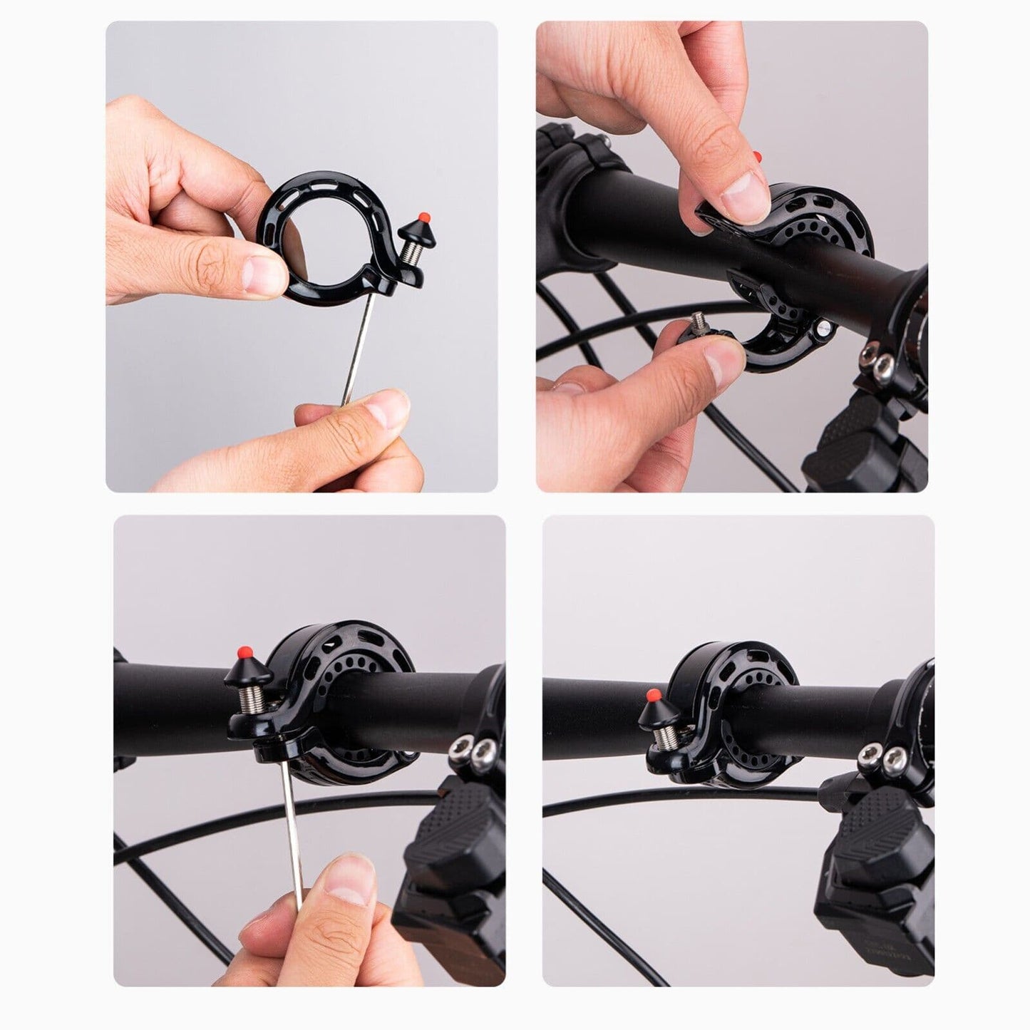 Sonnette de vélo dissimulée 100 dB, résistante à la pluie et à la rouille, ROCKBROS