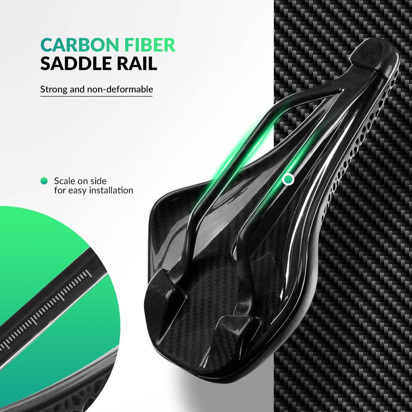 Selle de vélo de route en carbone imprimée en 3D, ultralégère, amortissante, ergonomique, ROCKBROS