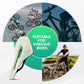Selle de vélo de route en carbone imprimée en 3D, ultralégère, amortissante, ergonomique, ROCKBROS