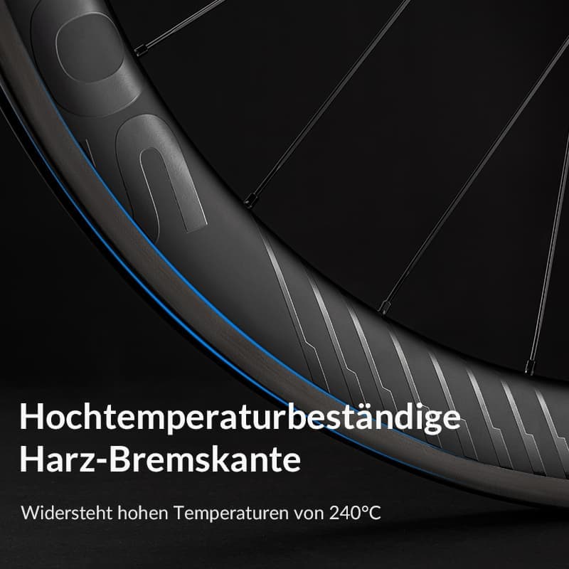 Roues en carbone 700C, axe traversant de 38 mm pour freins à disque, pour vélo de route ROCKBROS