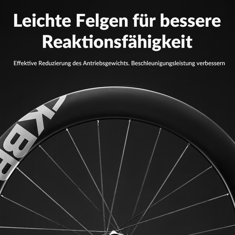 Roues en carbone 700C, axe traversant de 65 mm pour freins à disque, pour vélo de route ROCKBROS