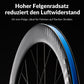 Roues en carbone 700C, axe traversant de 65 mm pour freins à disque, pour vélo de route ROCKBROS