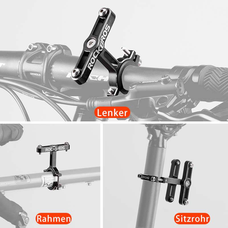 Adaptateur porte-bouteille universel en aluminium pour vélos et motos ROCKBROS