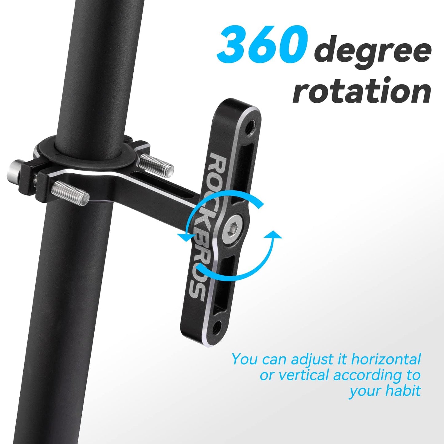 Adaptateur porte-bouteille universel en aluminium pour vélos et motos ROCKBROS