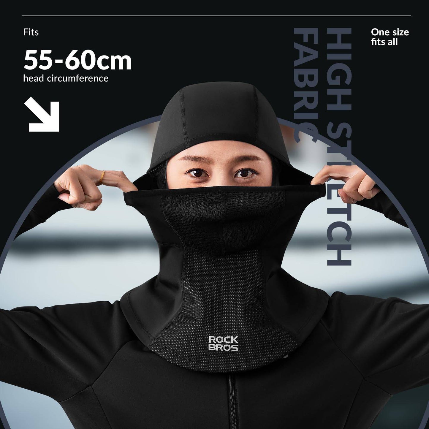 Cagoule Automne Hiver Masque de ski Respirant ROCKBROS