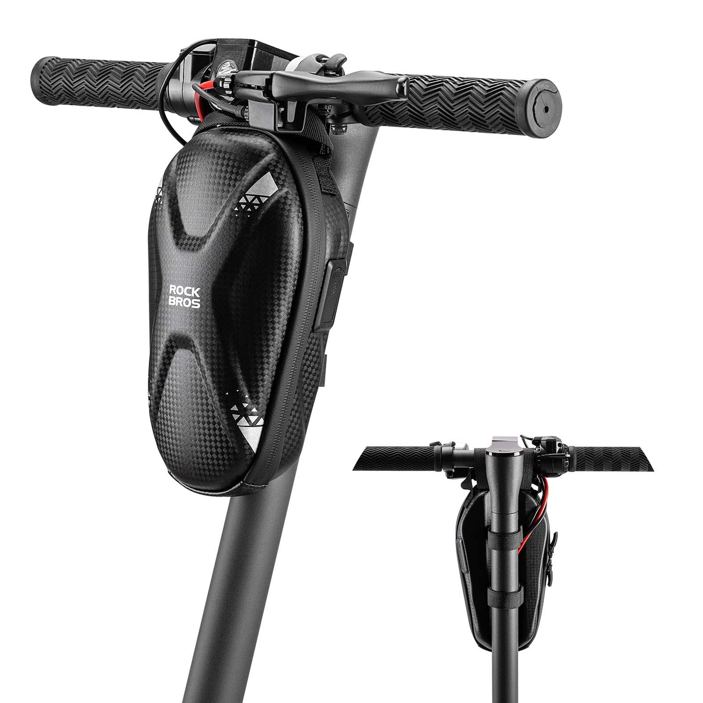 Sacoche de guidon pour trottinette électrique, sacoche avant étanche avec ports USB, ROCKBROS