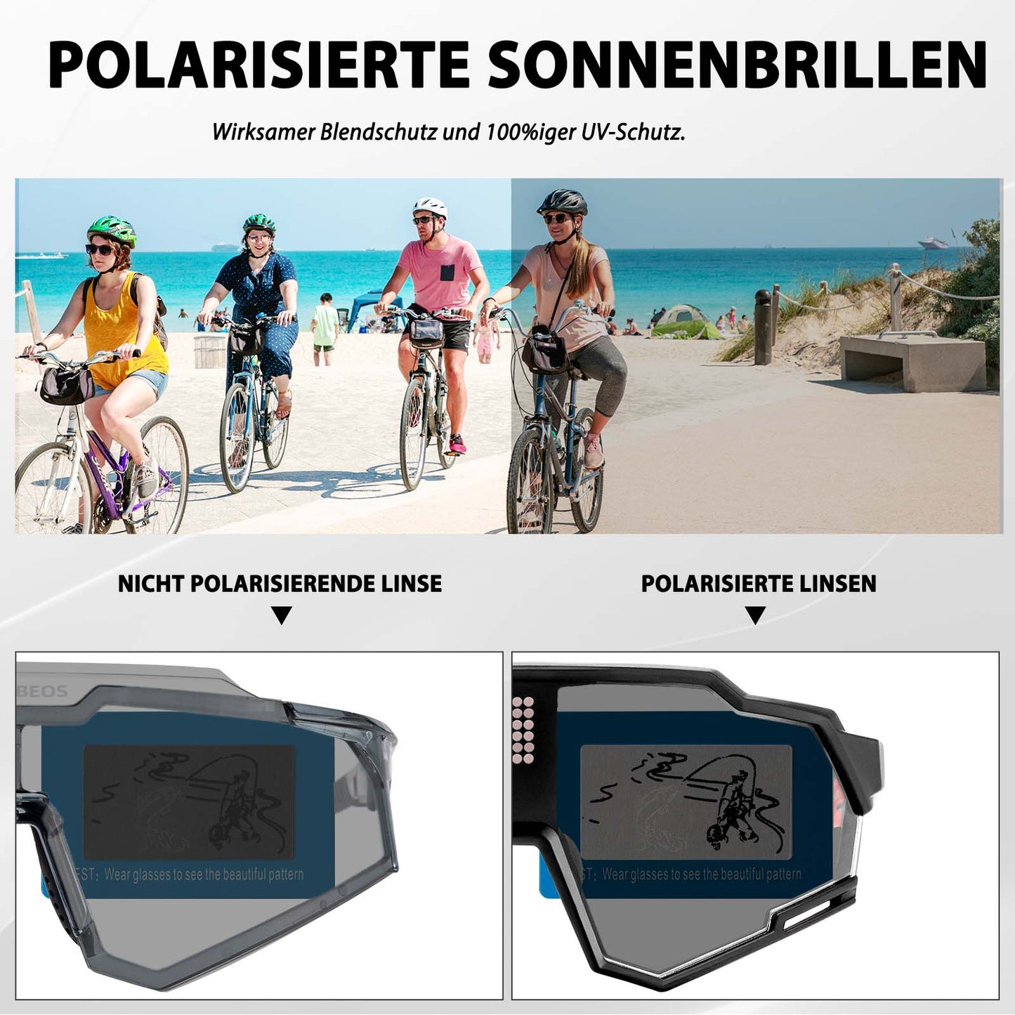 Lunettes photochromiques électroniques, lunettes de cyclisme intelligentes ROCKBROS