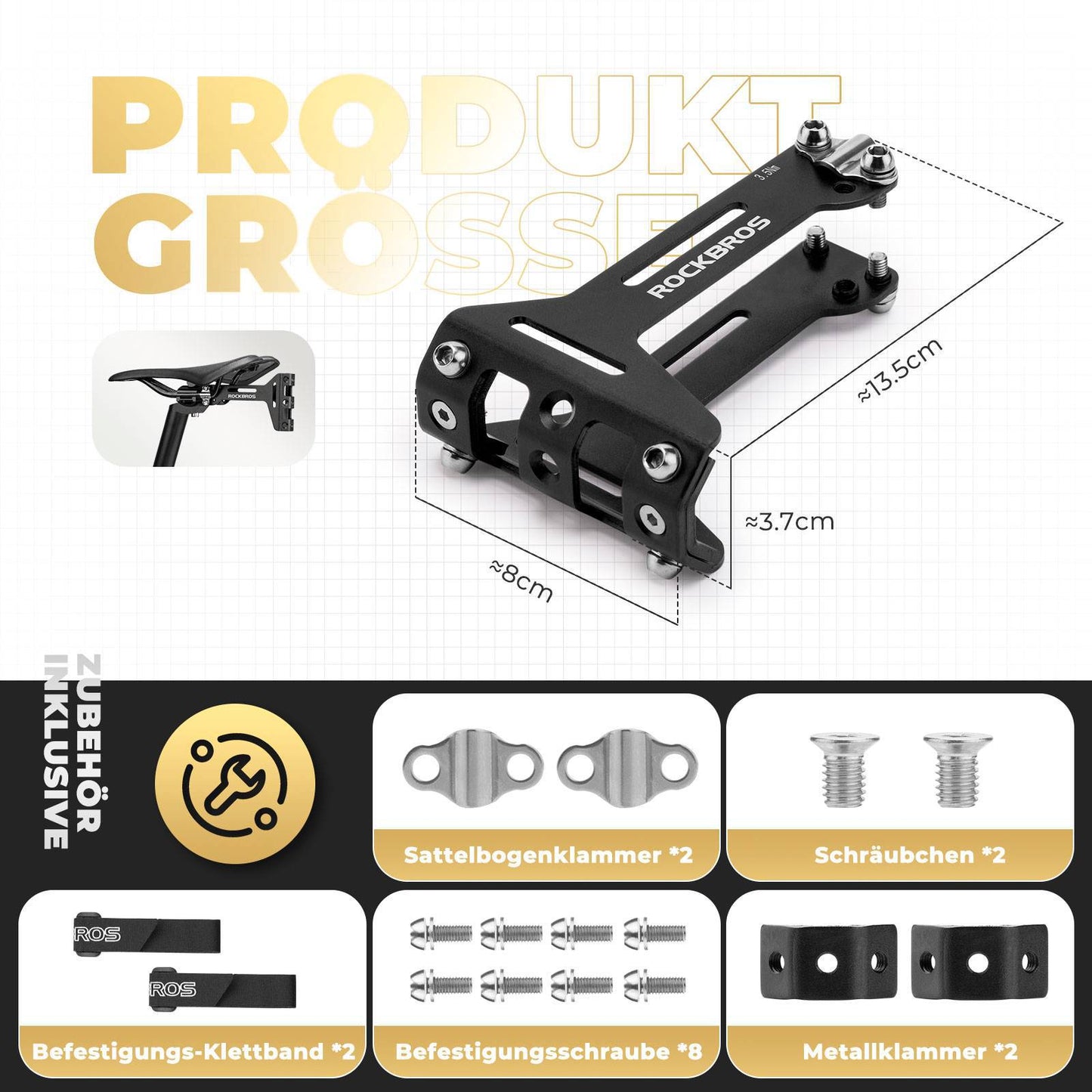 Adaptateur porte-bidon pour vélo, support réglable en aluminium ROCKBROS