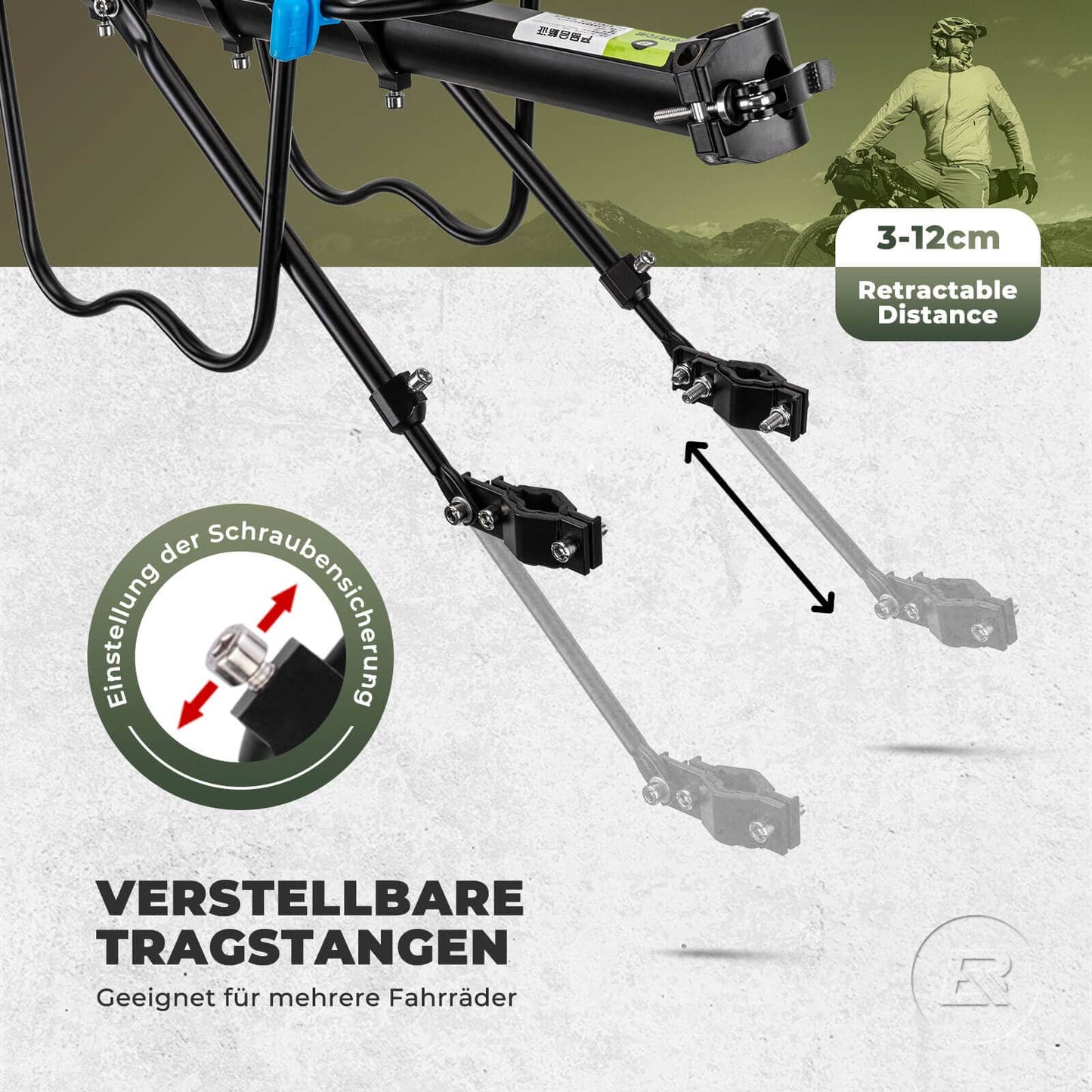 Porte-bagages de vélo avec réflecteur et fixation rapide, 24-29 pouces, ROCKBROS