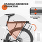 Porte-bagages de vélo réglable avec système de fixation rapide et réflecteur, ROCKBROS
