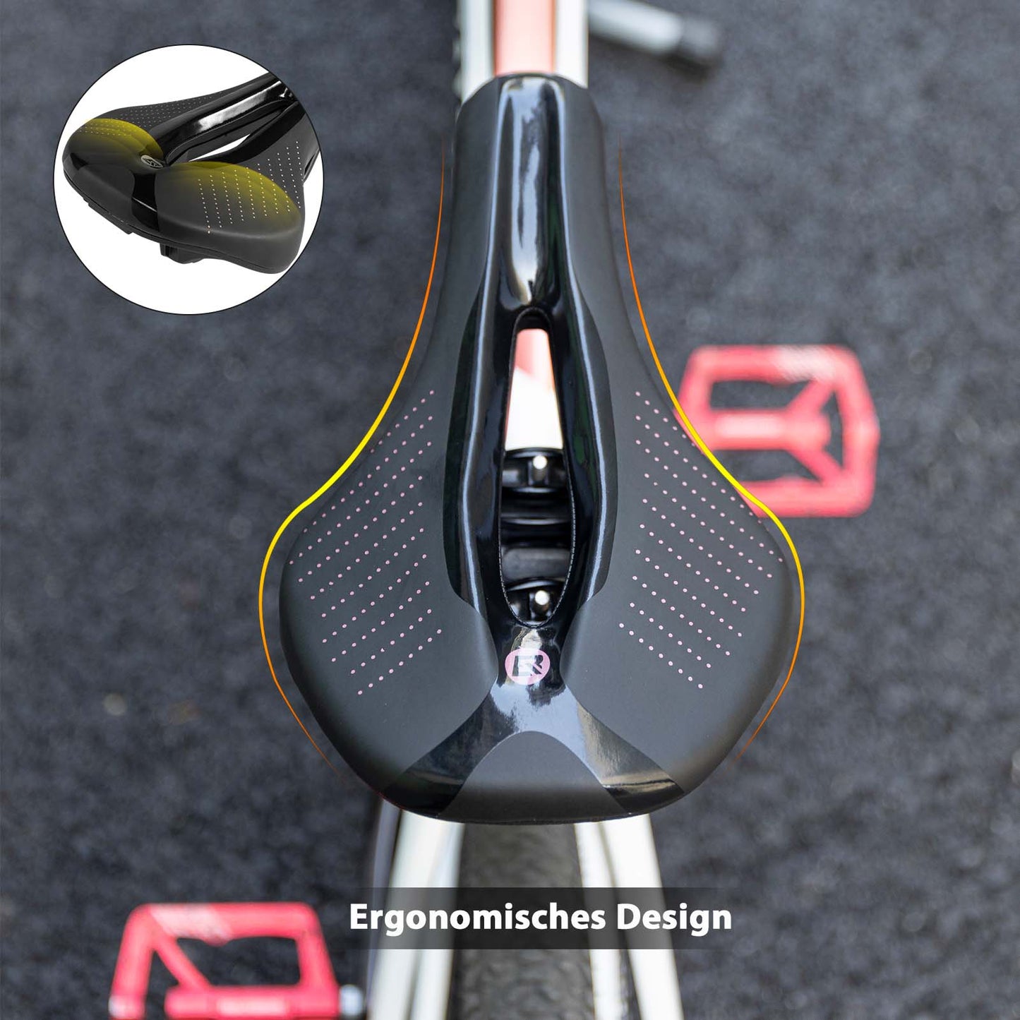 Selle de vélo ergonomique à absorption des chocs, unisexe ROCKBROS