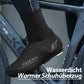 Surchaussures de cyclisme d'hiver, chaudes et imperméables, noires, ROCKBROS