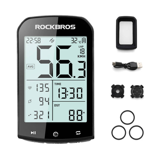 Compteur GPS sans fil étanche pour vélo avec compteur de vitesse et odomètre ROCKBROS