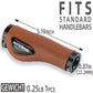Poignées de vélo en cuir pour guidon de 22,2 mm de diamètre, ROCKBROS