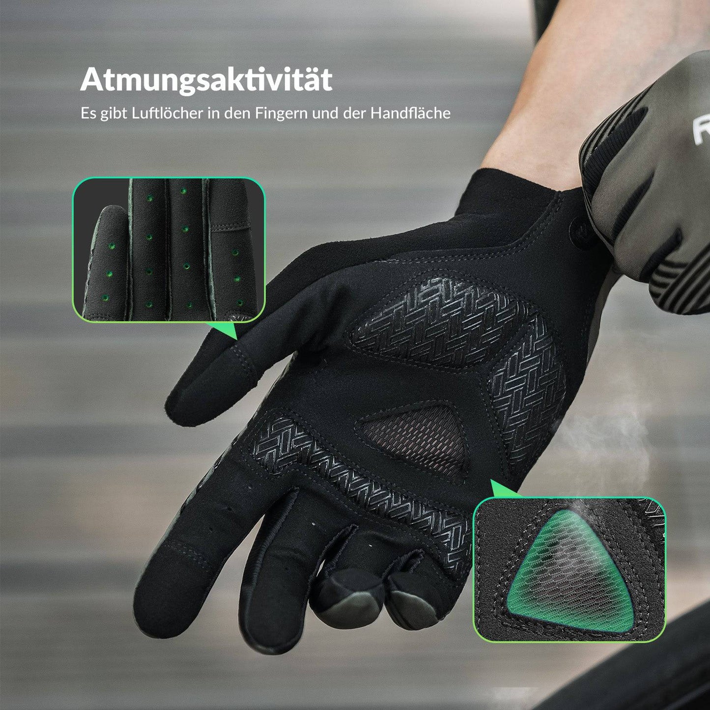 Gants de cyclisme pour femmes/hommes, tactiles, antidérapants, fins, ROCKBROS