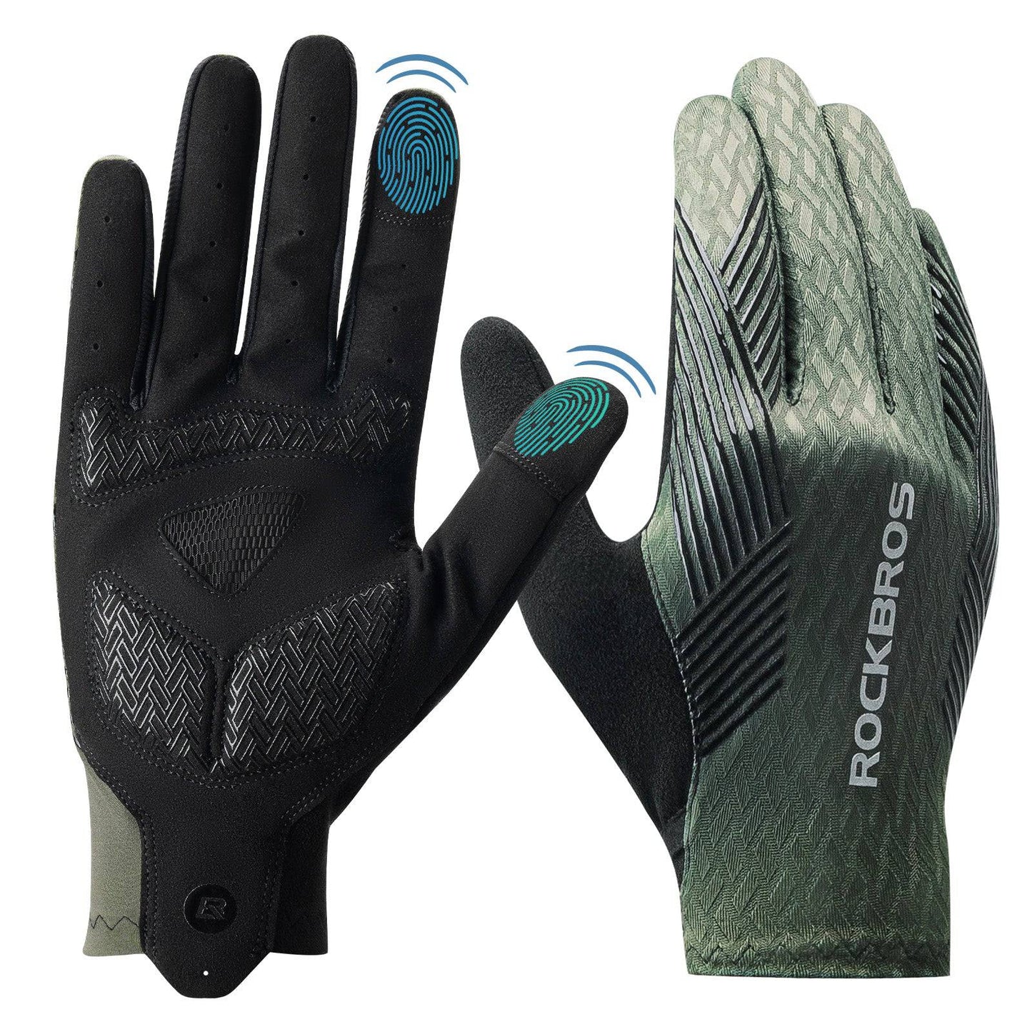 Gants de cyclisme pour femmes/hommes, tactiles, antidérapants, fins, ROCKBROS