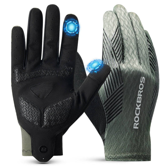 Gants de cyclisme pour femmes/hommes, tactiles, antidérapants, fins, ROCKBROS