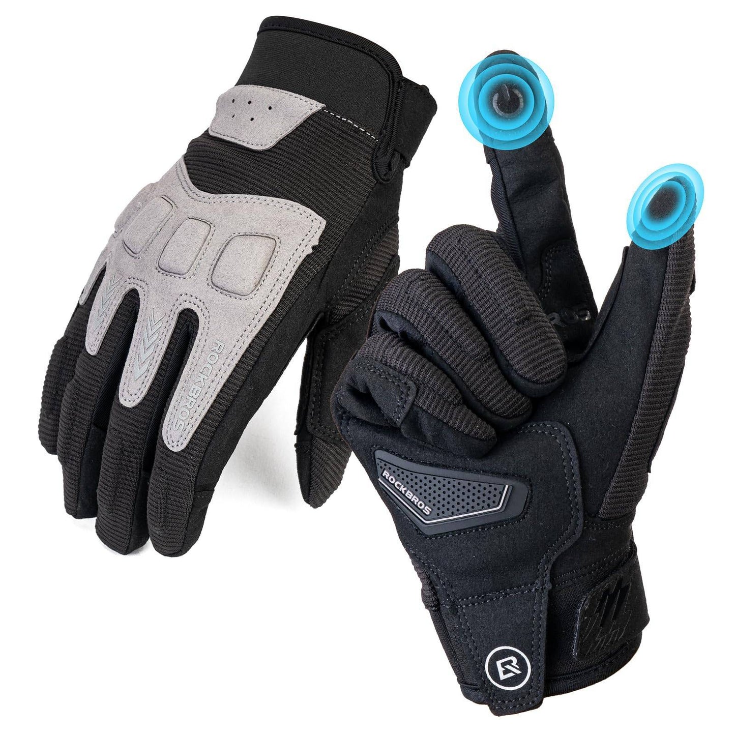 Gants de cyclisme homme, hiver/automne, VTT, gants amortissants, ROCKBROS