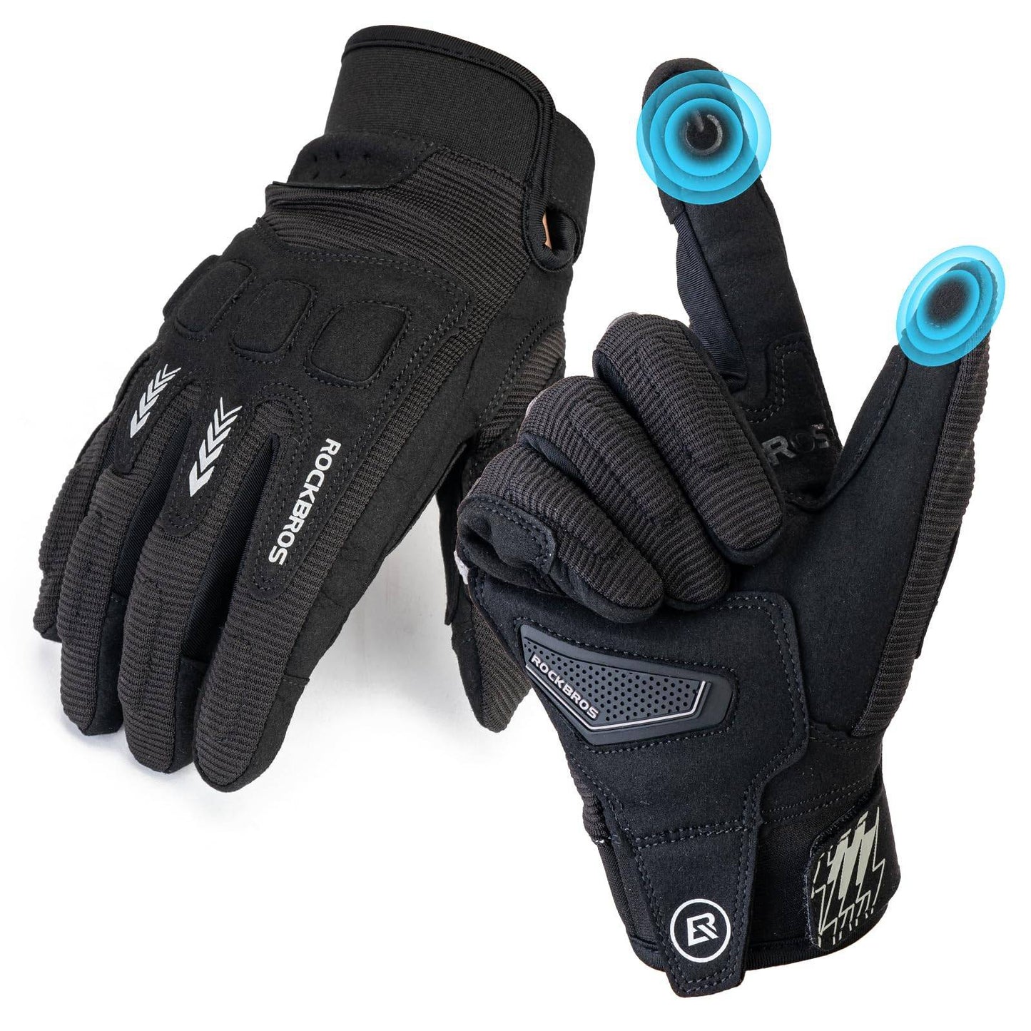 Gants de cyclisme homme, hiver/automne, VTT, gants amortissants, ROCKBROS