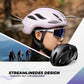 ROCKBROS Casque de vélo 58-62cm Réglable Casque urbain Ventilation Unisexe