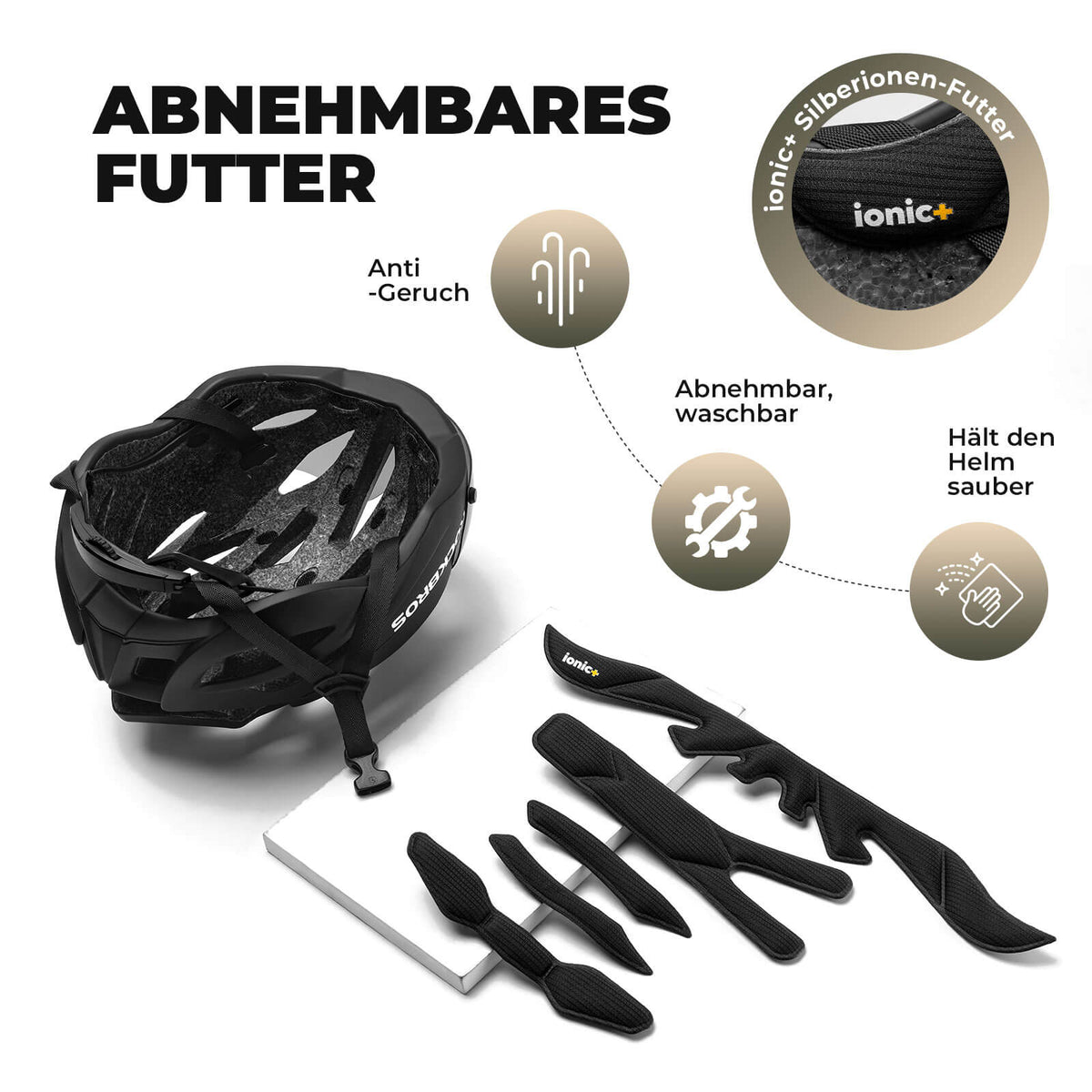 Casque de vélo ROCKBROS Casque MTB Magnétique Amovible avec Visière