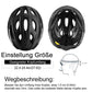 Casque de vélo ROCKBROS avec lunettes magnétiques amovibles intégrées & visière