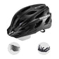 Casque de vélo ROCKBROS avec lunettes magnétiques amovibles intégrées & visière